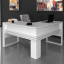 Ver imagem 2 de Conjunto Escritório Completo Mesa em L Gaveteiro e Balcão Cor: Branco