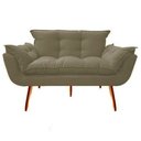 Ver imagem 1 de Namoradeira Decorativa para Sala de Estar Quarto Recepção Clinica Opala Jm interiores Cor:Suede Capu