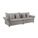 Ver imagem 2 de Sofá Fixo 6 Lugares M-198 2,90m Molas Bonnel Almofadas Soltas Linho Estofados Martins