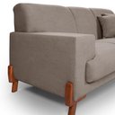 Ver imagem 3 de Sofá Milão 2 Lugares 159cm Marrom Bouclê Clássico Living Casa Imperial