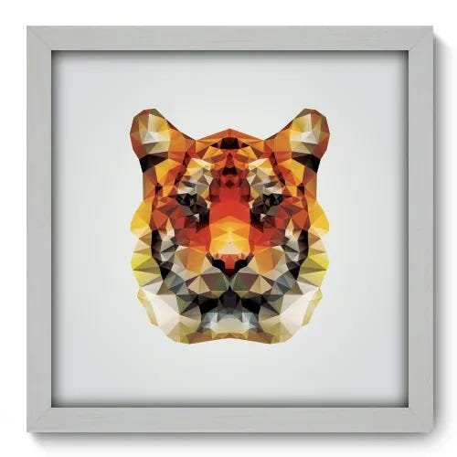 Quadro Decorativo - Tigre - 049qdsb - 1