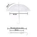 Ver imagem 2 de Guarda-chuva Transparente Haste Reta - Quanhe