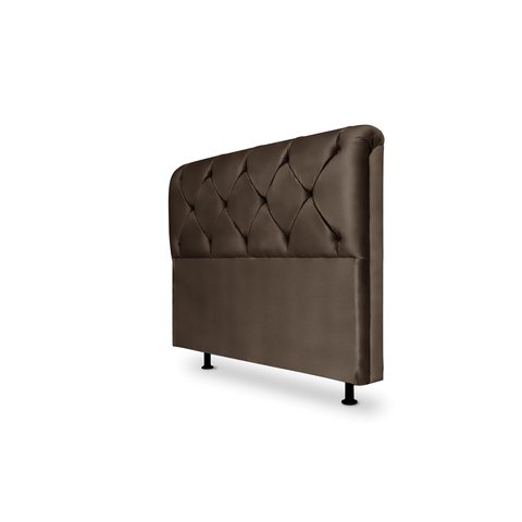 Cabeceira De Cama Box Daiana King 195cm X 118cm Suede Marrom Mz Decor