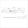 Faca Utility Tramontina Premium com Lâmina em Aço Inox e Cabo de Polipropileno Branco 6" - 3