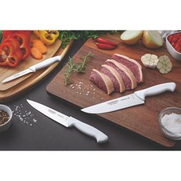 Faca Utility Tramontina Premium com Lâmina em Aço Inox e Cabo de Polipropileno Branco 6" - 2