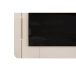 Painel Quarto P/ Tv até 65 Pol Adele 180x132cm Off White - Dj Móveis - 4