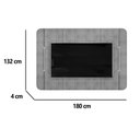 Ver imagem 2 de Painel Quarto P/ Tv até 65 Pol Adele 180x132cm Off White - Dj Móveis