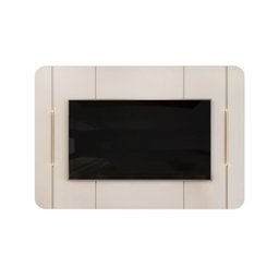 Painel Quarto P/ Tv até 65 Pol Adele 180x132cm Off White - Dj Móveis - 5