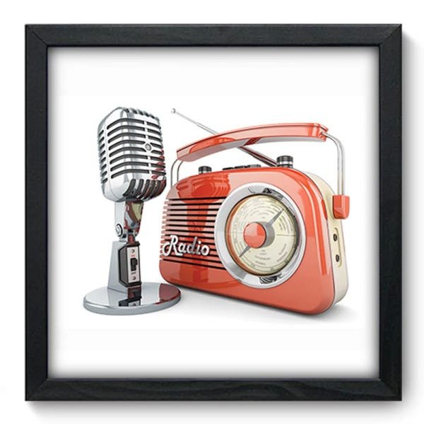 Quadro Decorativo - Rádio - 069Qdgp - 1