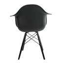 Ver imagem 5 de Conjunto 2 Cadeiras Eames com Braço Preta Polipropileno Sala Jantar Cozinha Escritório