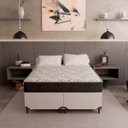Ver imagem 6 de Cama Box Queen Bipartido + Colchão D33 One Face - 56x158x198cm - e-Shop Casa - Couro