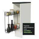 Ver imagem 6 de Balcão Porta-Temperos Armário de Cozinha 100% MDF 20 cm (Com Tampo) Branco Acordes Madesa