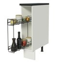 Ver imagem 4 de Balcão Porta-Temperos Armário de Cozinha 100% MDF 20 cm (Com Tampo) Branco Acordes Madesa