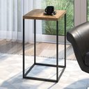 Ver imagem 1 de Mesa Lateral Industrial Cube G - Carvalho/Preto