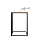Ver imagem 3 de Mesa Lateral Industrial Cube G - Carvalho/Preto