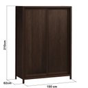 Ver imagem 3 de Guarda-Roupa Modulado 2 Portas Modena Marrom/Capuccino
