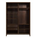 Ver imagem 4 de Guarda-Roupa Modulado 2 Portas Modena Marrom/Capuccino