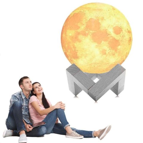 Umidificador Luminária Lua Presente para Namorados