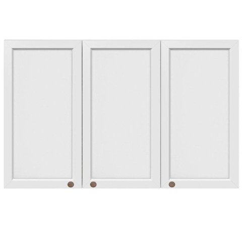 Armário Aéreo 3 Portas 120 cm Unna Poliman Branco