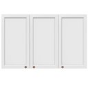 Ver imagem 1 de Armário Aéreo 3 Portas 120 cm Unna Poliman Branco
