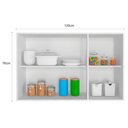 Ver imagem 2 de Armário Aéreo 3 Portas 120 cm Unna Poliman Branco