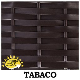Conjunto 4 Cadeiras e Alumínio em Fibra Sintética com mesa Salinas para Área Externa - Cor Tabaco - 4