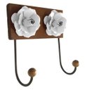 Ver imagem 1 de Gancho de Ferro Decorativo para Pendurador de Bolsa e Roupa para Quarto Libertas Rosas Artesanato Ca