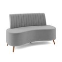 Ver imagem 1 de Sofá 2 Lugares Living 160cm Pé Palito Maraú Veludo Cinza K01 - D'Rossi