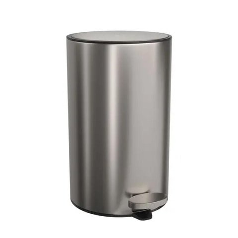 Lixeira com Pedal 1005 Redonda 8l Suprema Inox - Deca