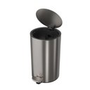 Ver imagem 2 de Lixeira com Pedal 1005 Redonda 8l Suprema Inox - Deca