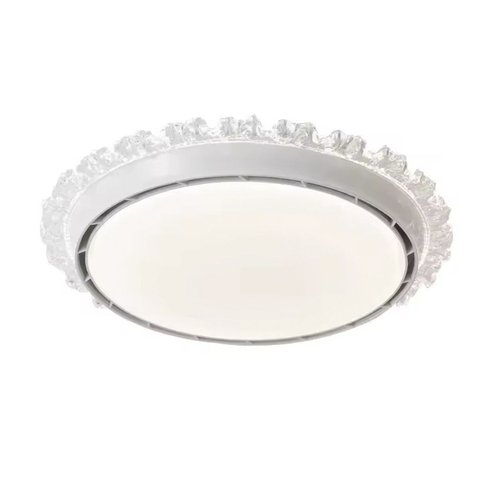 Luminaria Ventilador Sem Helice Cristal 6 Niveis Silencioso 3 Tons Iluminaçao Decoraçao Sala Quarto 