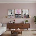 Ver mais imagens de Kit 3 Quadros Paris França Moldura:tabaco