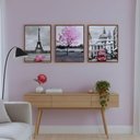 Ver imagem 3 de Kit 3 Quadros Paris França Moldura:tabaco