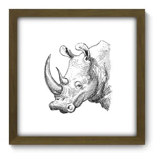 Quadro Decorativo - Rinoceronte - 065qdsm - 1