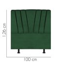 Ver imagem 2 de Cabeceira Estofada Bélgica 100cm Solteiro Para Cama Box Quarto Suede Verde - Gat Magazine