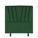 Ver imagem 1 de Cabeceira Estofada Bélgica 100cm Solteiro Para Cama Box Quarto Suede Verde - Gat Magazine