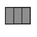 Ver imagem 6 de Vitrô 3 Folhas Móveis de Correr Aluminio Preto 1,20x1,50 Linha 18 Modular