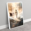 Ver imagem 2 de Quadro Decorativo Jesus Andando sobre As Águas Sala Quarto Casa Escritório