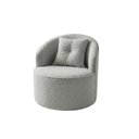Ver imagem 3 de Poltrona Orgânica Decorativa Confortável Amore Bouclê Cinza Claro - Vimont Moveis