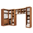 Ver imagem 4 de Guarda-Roupa Modulado 4 Peças 7 Portas 3 Gavetas Texas Marrom/Cinamomo