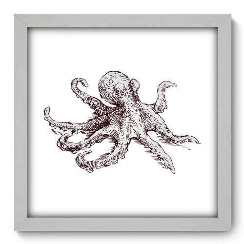 Quadro Decorativo - Polvo - 045qdsb - 1