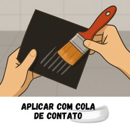 24 Peças Piso Pastilhado Anlik Solucoes Placa 50x50cm Preto - 3