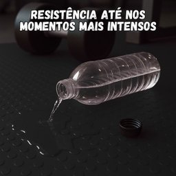 24 Peças Piso Pastilhado Anlik Solucoes Placa 50x50cm Preto - 2
