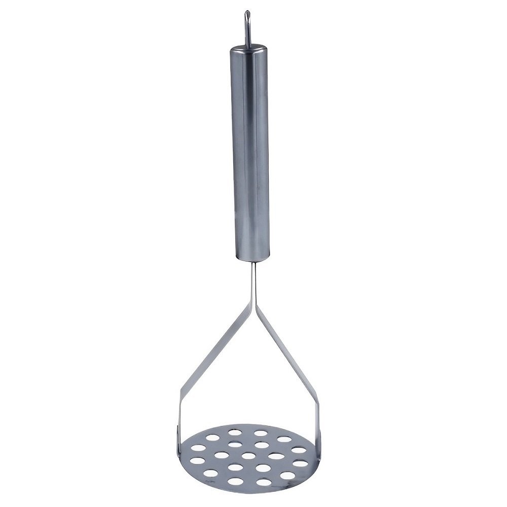 Amassador Espremedor de Batata e Legumes Profissional 25cm - Inox Prata - 1