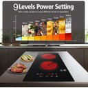 Ver imagem 7 de Amzchef Cooktop Elétrico de 2 Bocas 12" com 9 Níveis de Potência (preto)