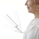 Ver imagem 3 de Lupa de Pescoço Leitura Aumento 5x Haste Flexivel Maos Livres Apoio Mesa Trabalho Idoso Baixa Visao 