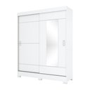Ver imagem 4 de Guarda Roupa Casal 02 Portas Deslizantes 02 Gavetas Amsterdã Briz Branco/branco E Rosa Chá Ii
