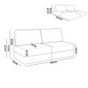Ver imagem 4 de Sofá Cama 3 Lugares na Caixa 180 cm Versa Bouclê B05 - D'Rossi