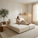 Ver imagem 3 de Sofá Cama 3 Lugares na Caixa 180 cm Versa Bouclê B05 - D'Rossi