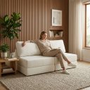 Ver imagem 2 de Sofá Cama 3 Lugares na Caixa 180 cm Versa Bouclê B05 - D'Rossi